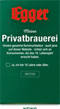 Mobile Screenshot of egger-bier.at