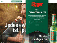 Tablet Screenshot of egger-bier.at